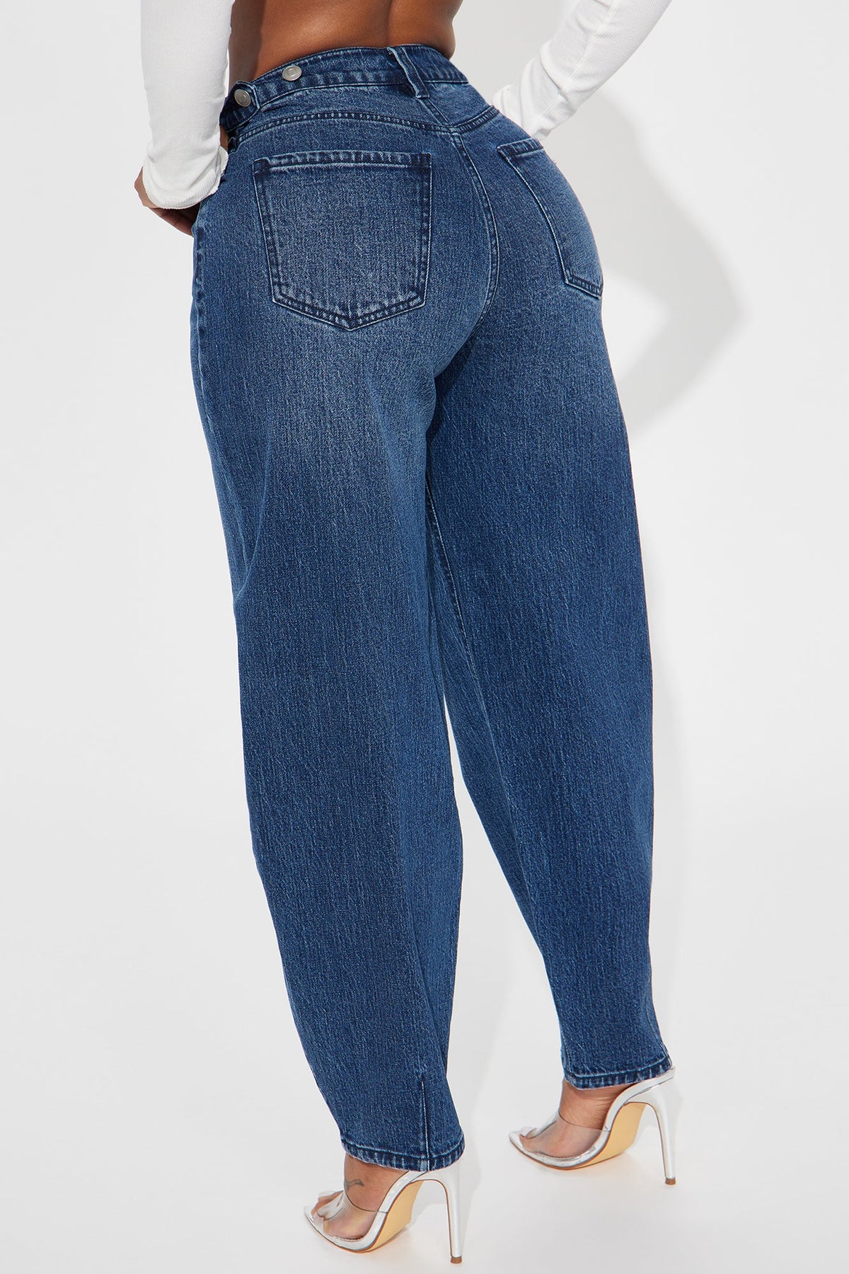 For The Record Stretch Taper Leg Jeans - Dark Wash