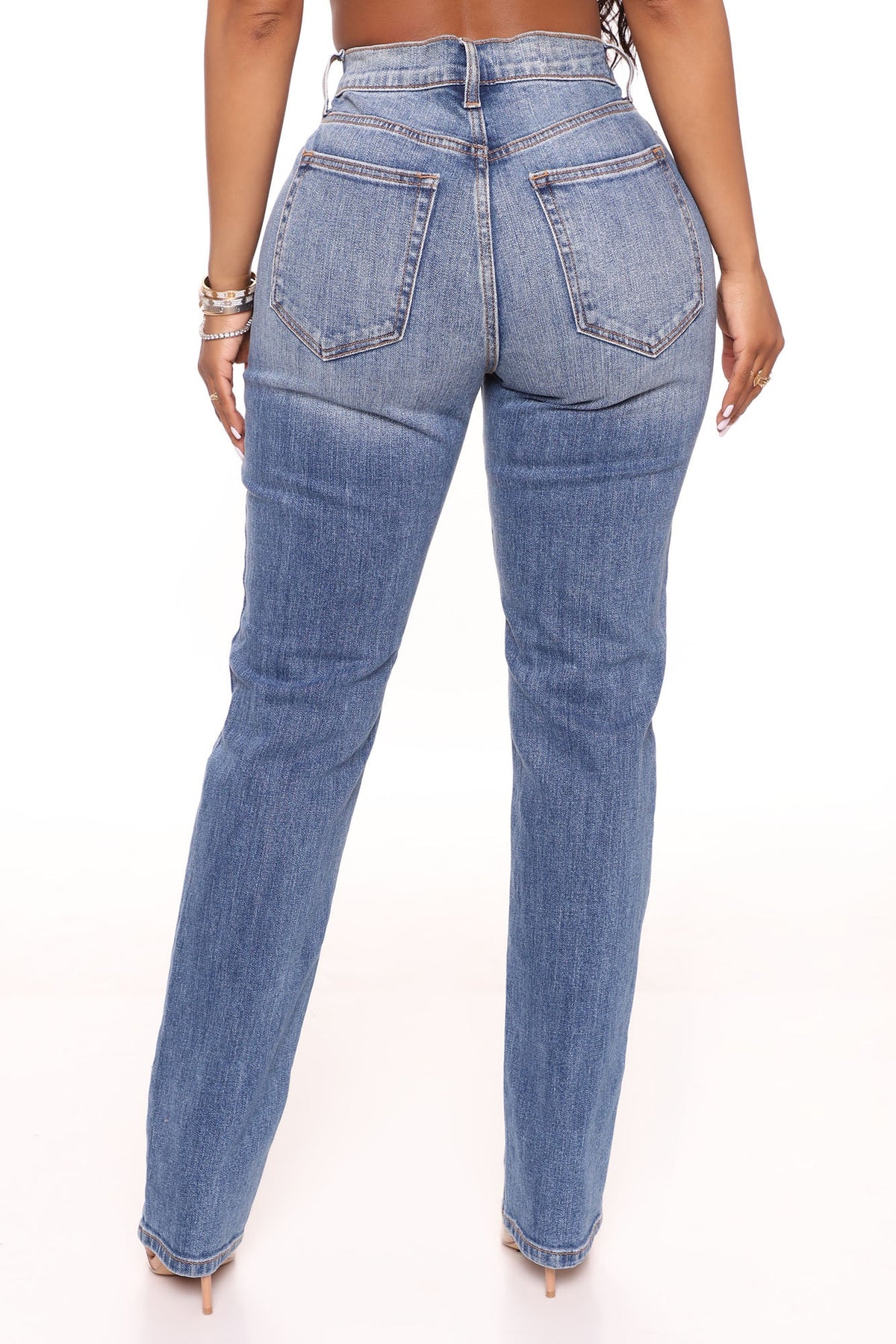 Truly Authentic Slim Stretch Straight Leg Jeans - Light Blue Wash