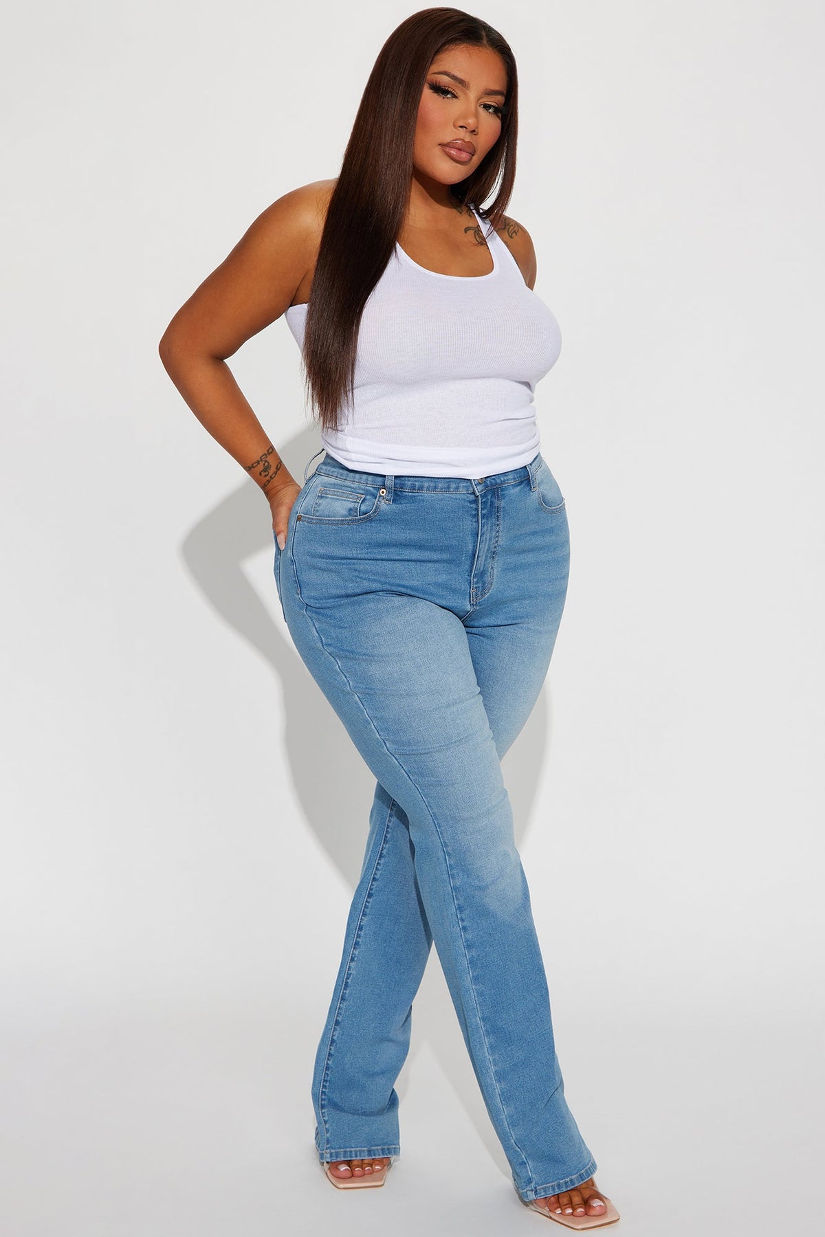 Houston Curvy Stretch Bootcut Jean - Medium Wash