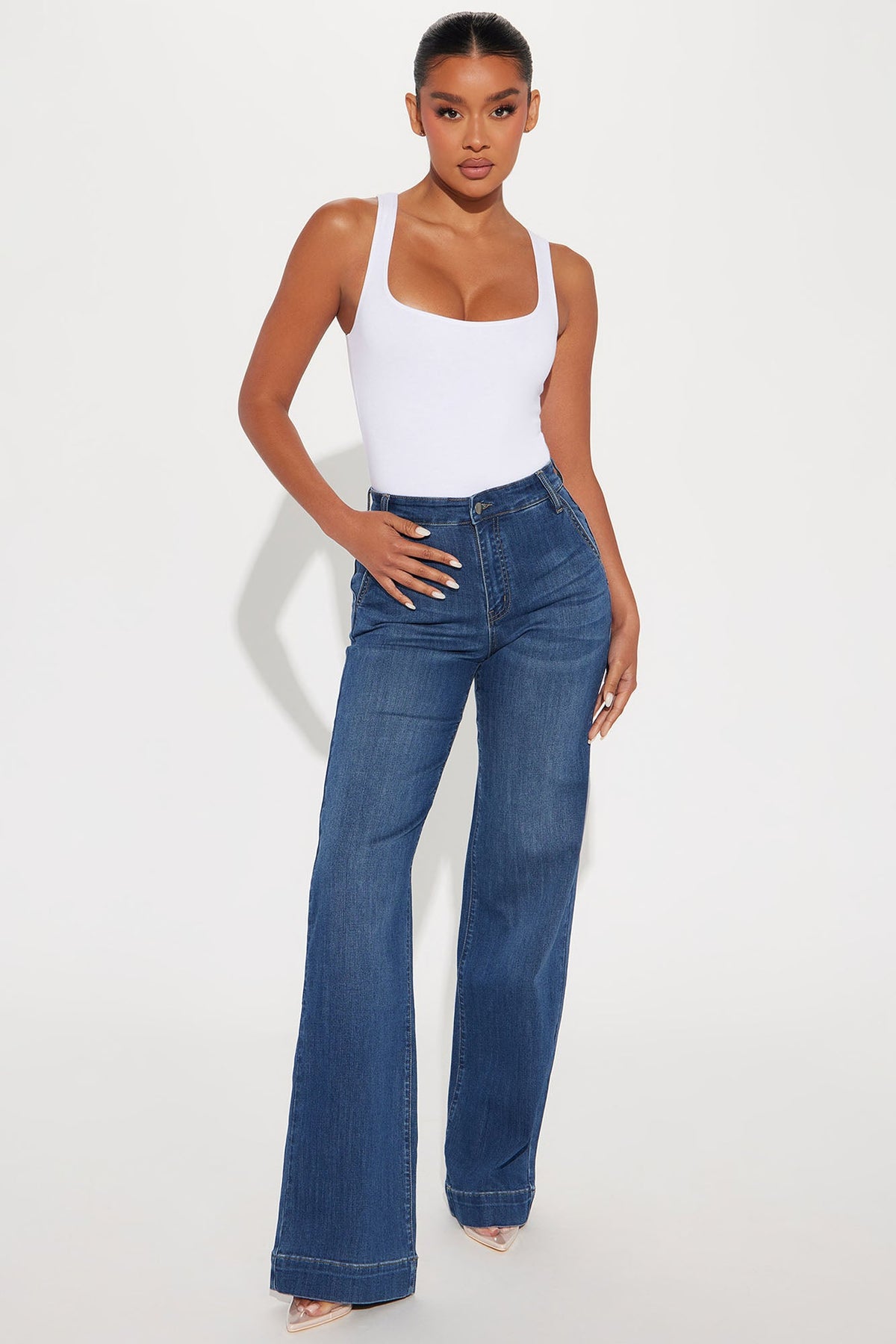 Tall Margot Stretch Trouser Jeans - Dark Wash