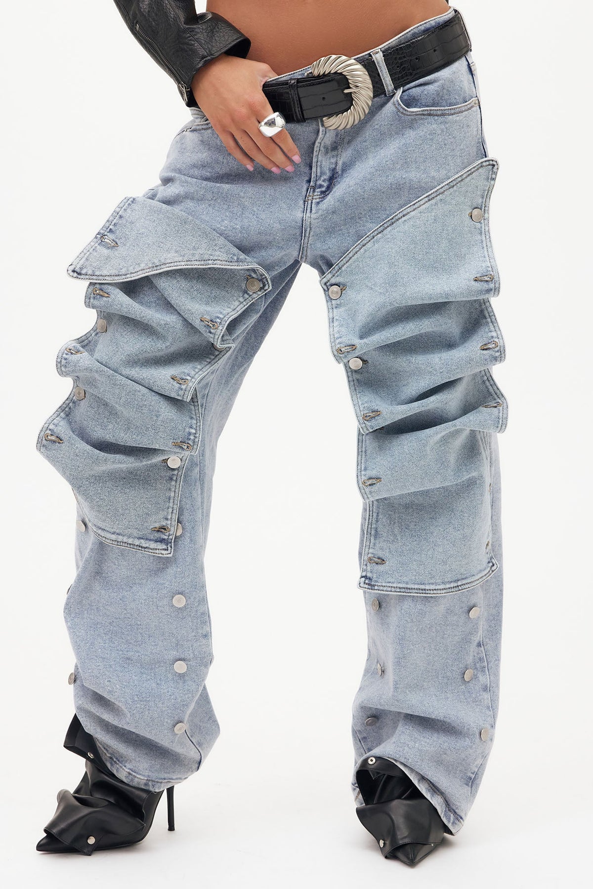 Sticking With It Stretch Straight Leg Jeans - Light Wash