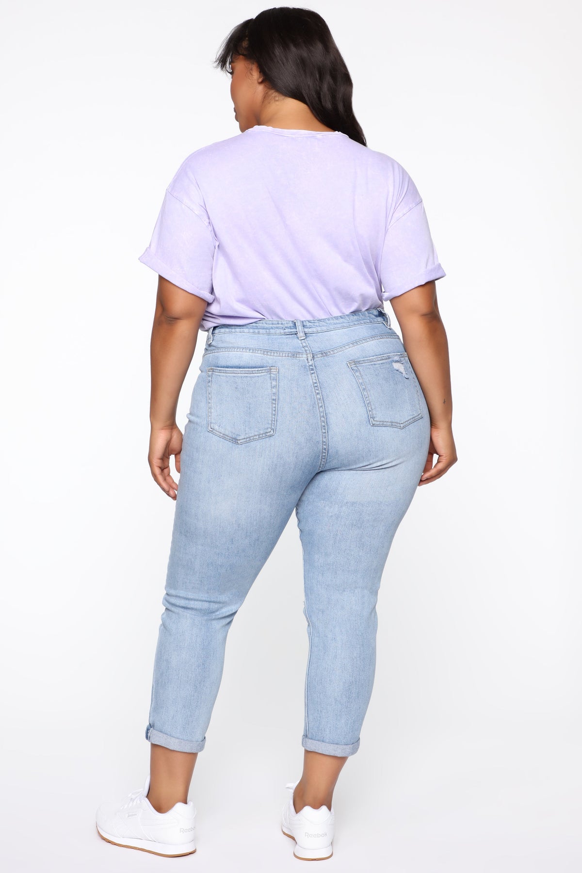Keep Coming Back Boyfriend Jeans - Light Blue Wash