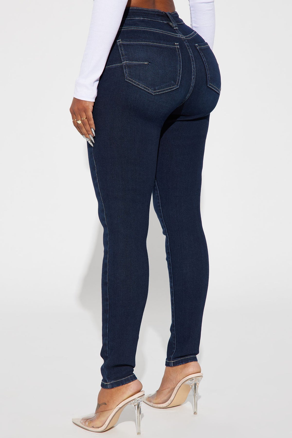 Just Right Sculpting Stretch Skinny Jeans - Dark Wash