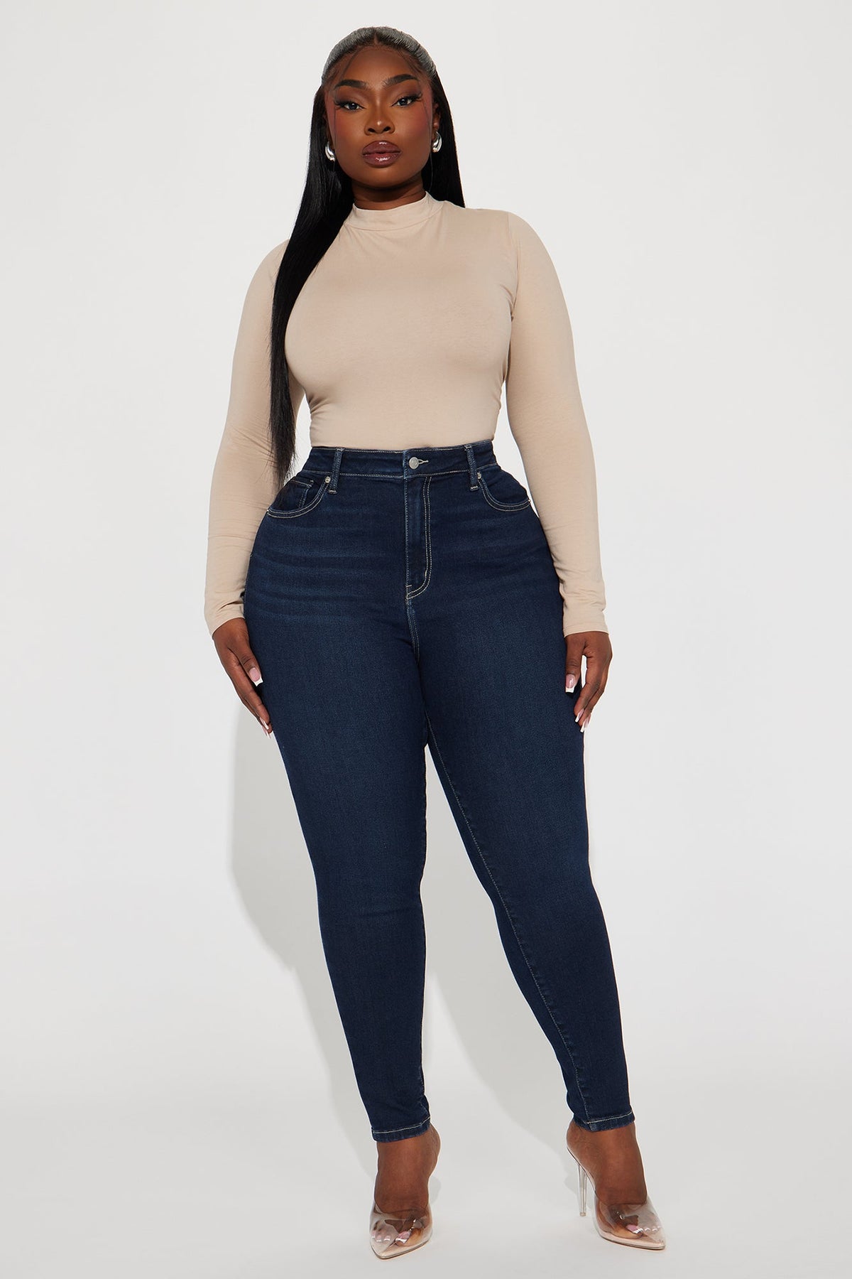 Just Right Sculpting Stretch Skinny Jeans - Dark Wash