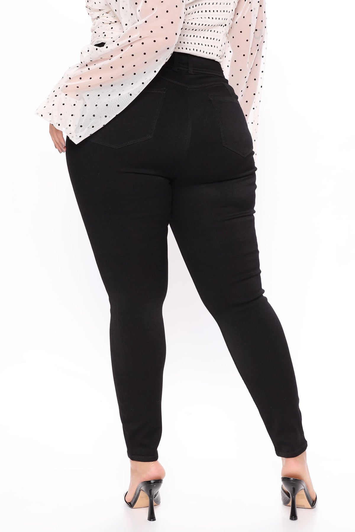 Snatch Me Tight Booty Lifter Skinny Jeans - Black