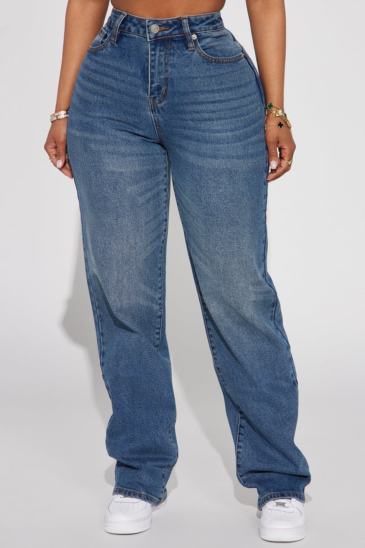 Left Him Speechless Straight Leg Jeans - Medium Wash