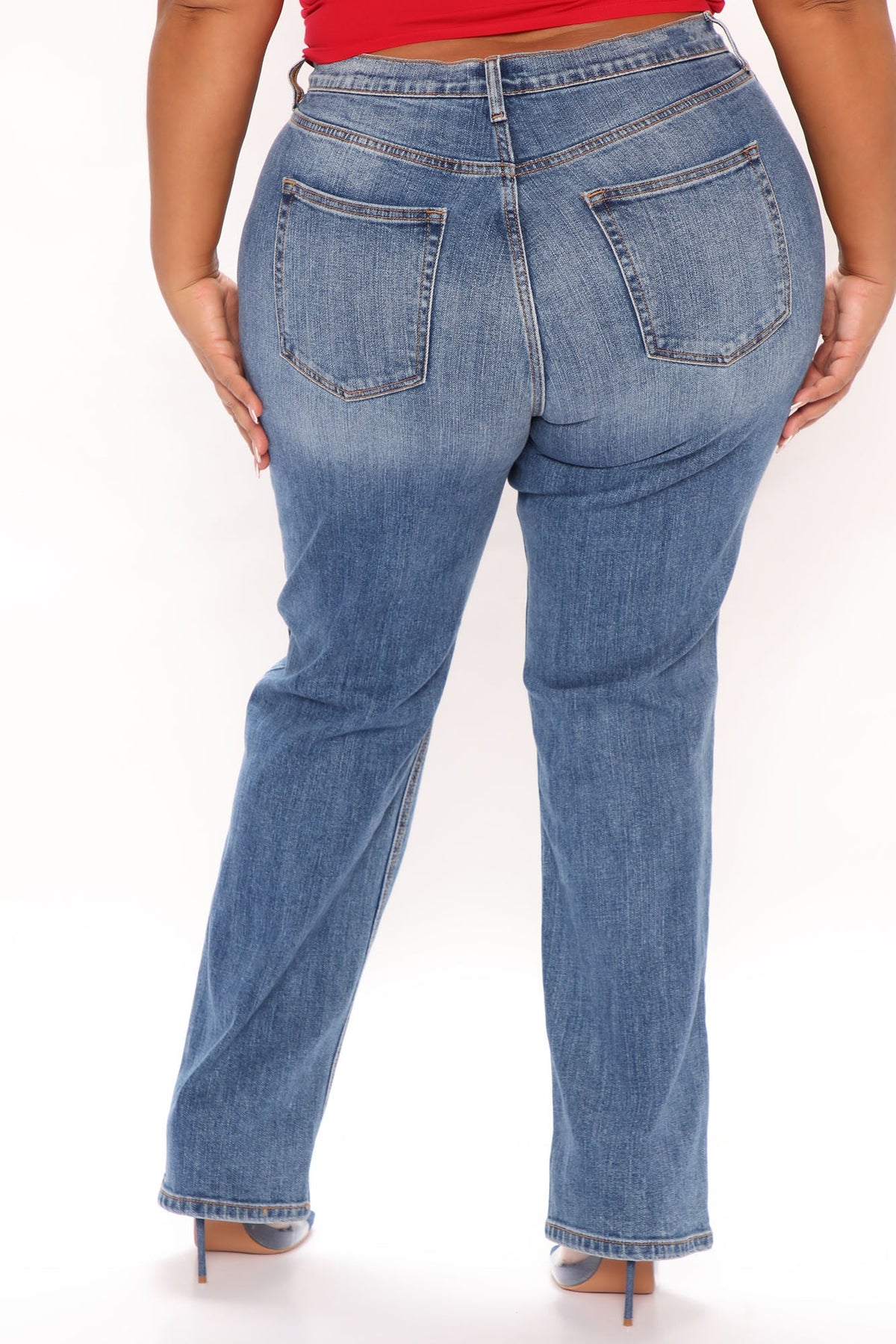 Truly Authentic Slim Stretch Straight Leg Jeans - Light Blue Wash