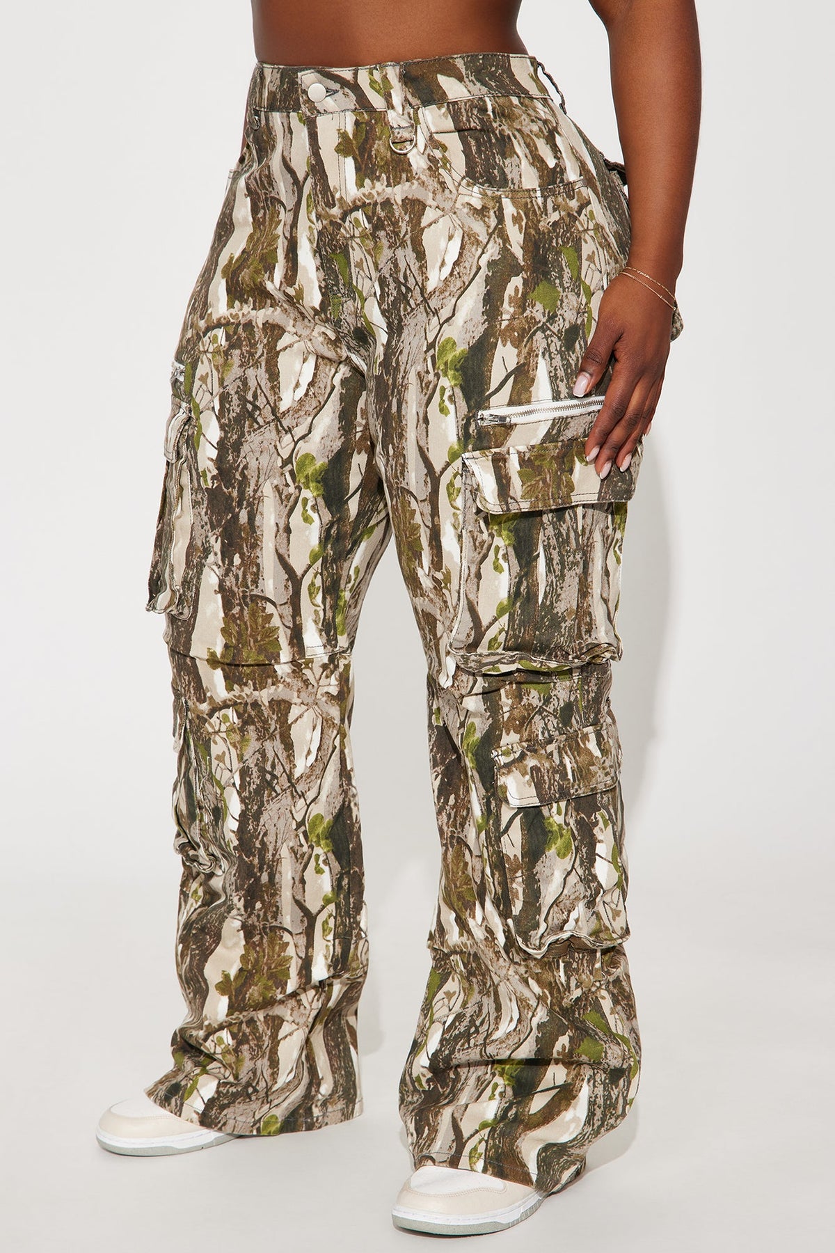 Sneak Attack Non Stretch Camo Cargo Jean - Taupe/combo