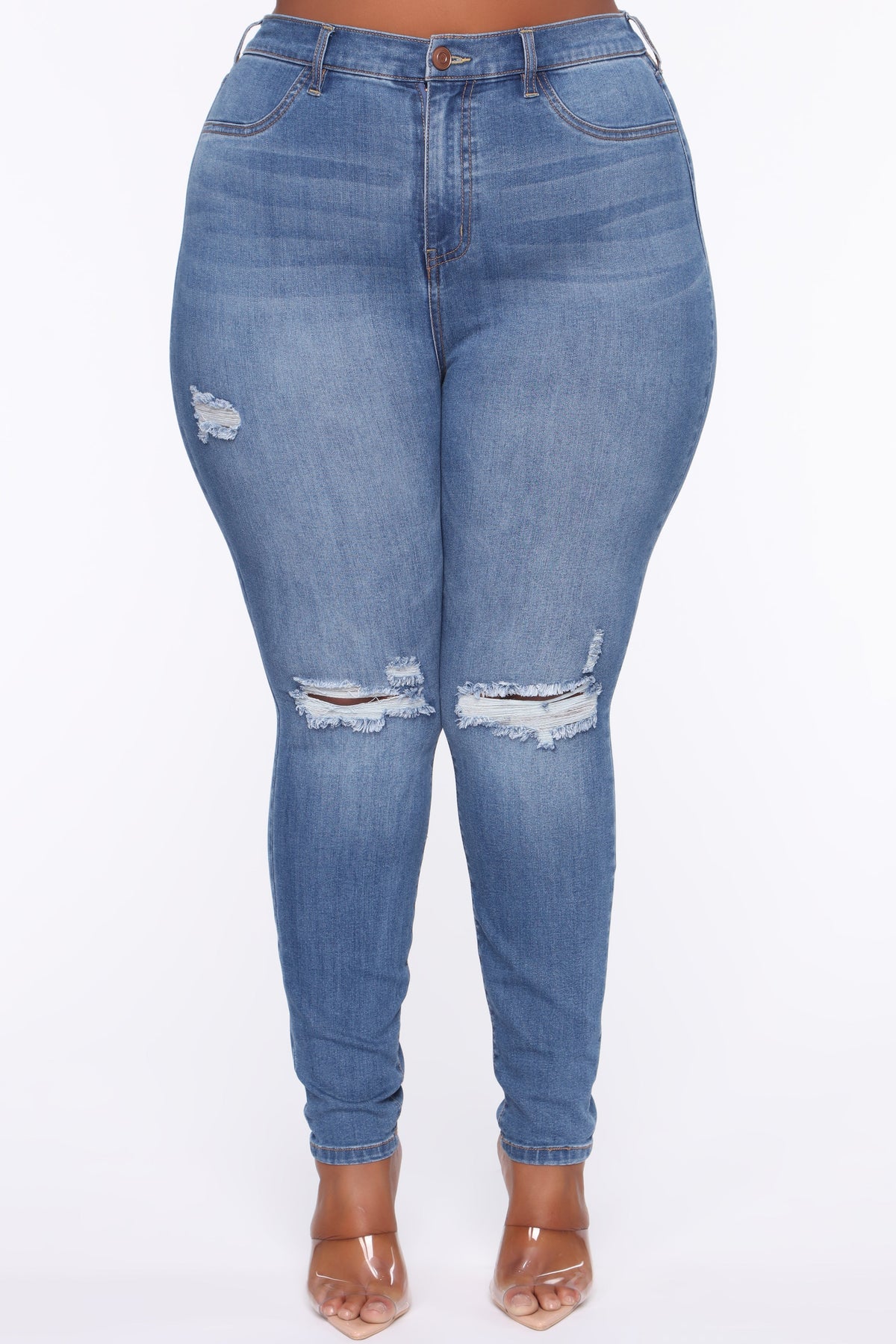 Our Favorite High Rise Skinny Jeans - Medium Blue Wash