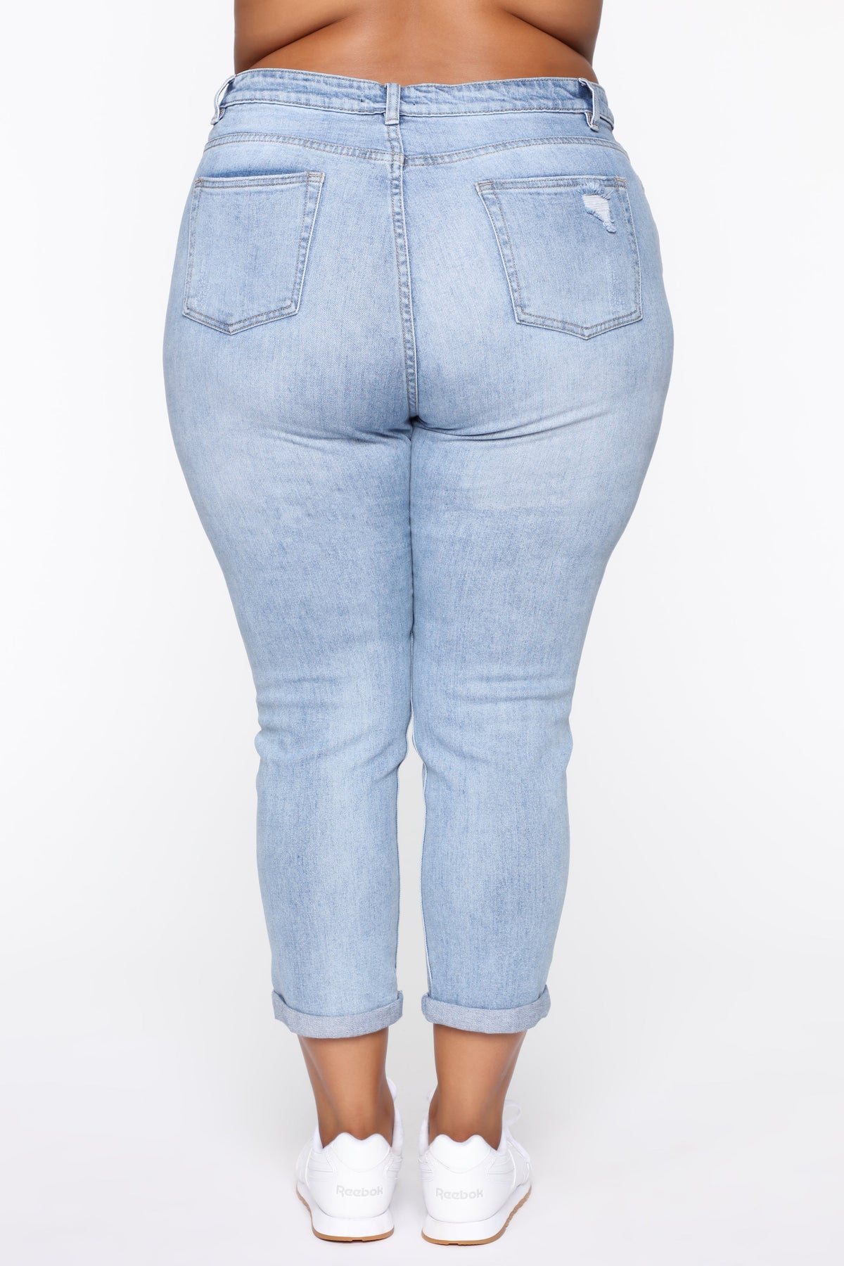 Keep Coming Back Boyfriend Jeans - Light Blue Wash