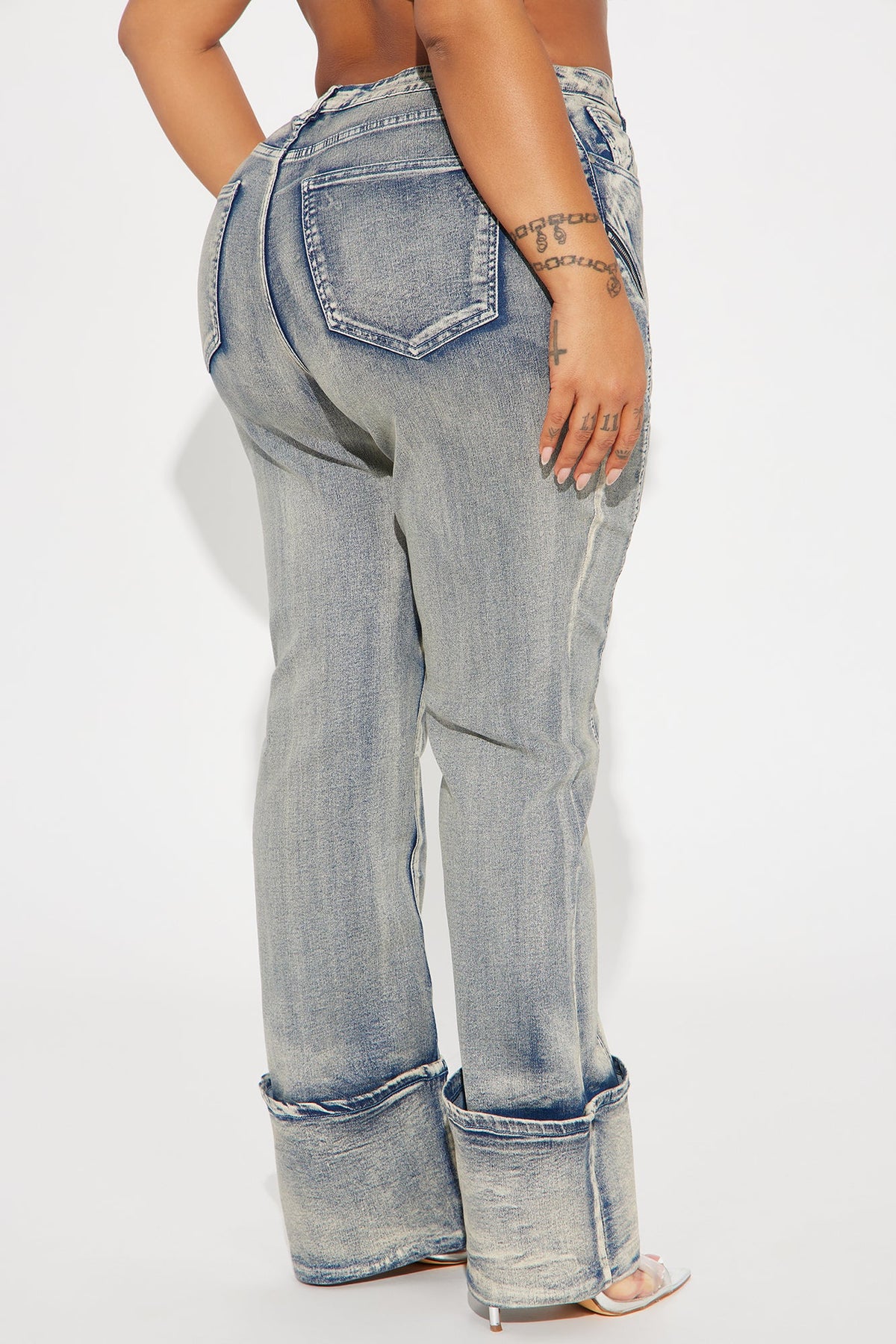 Locking In Stretch Straight Leg Jeans - Vintage Wash