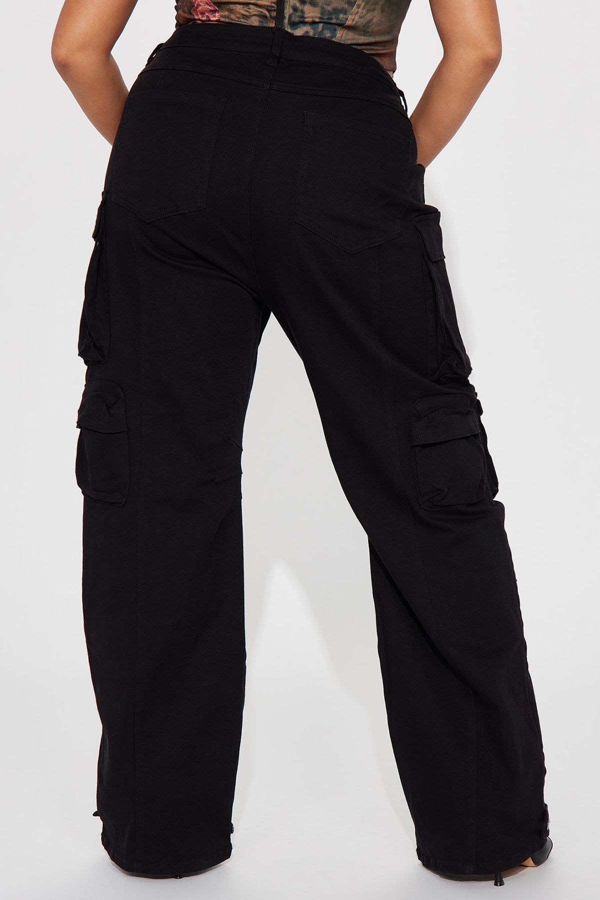 Courtney Cargo Jeans - Black