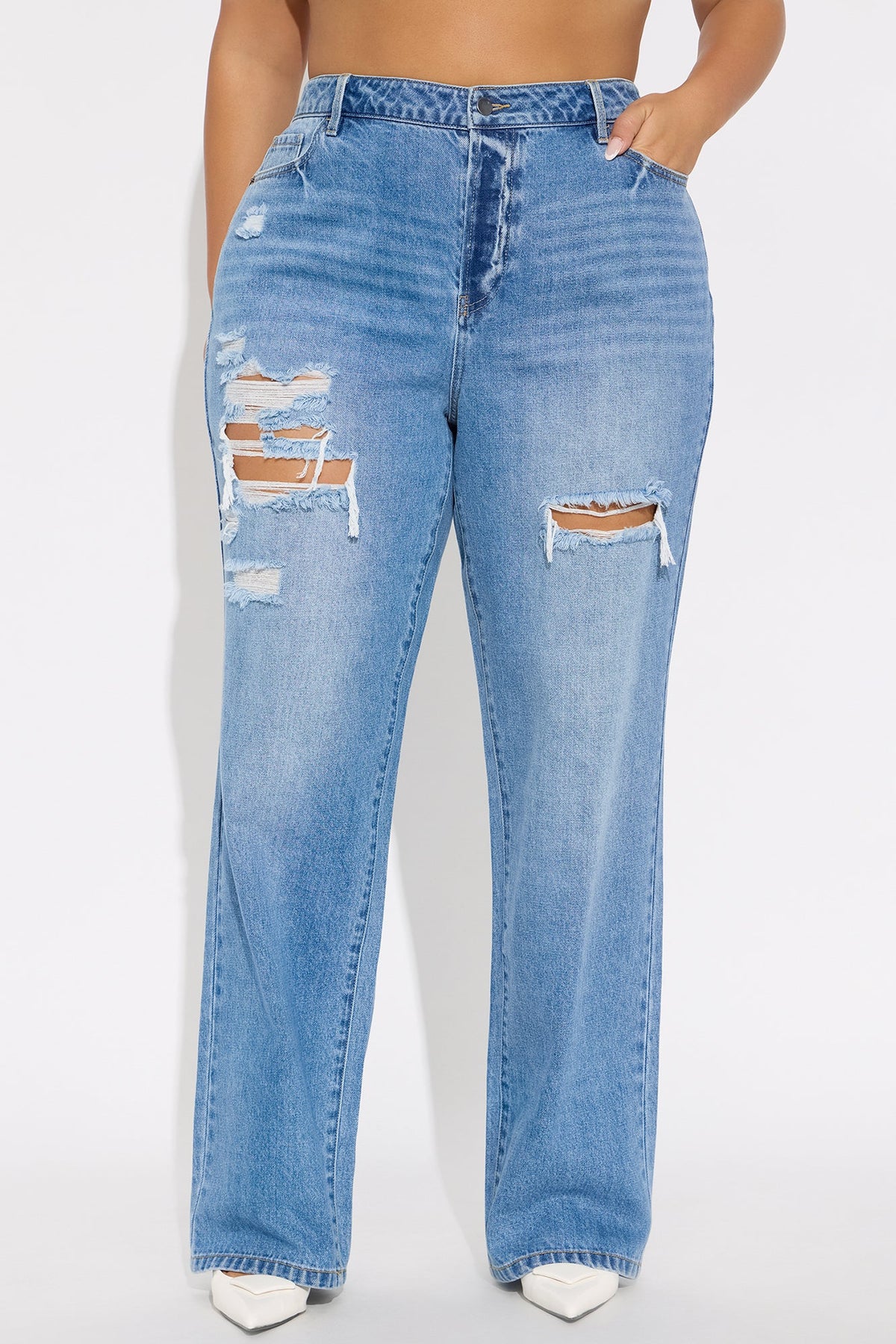 Girl Crush 90's Dad Jeans - Medium Wash