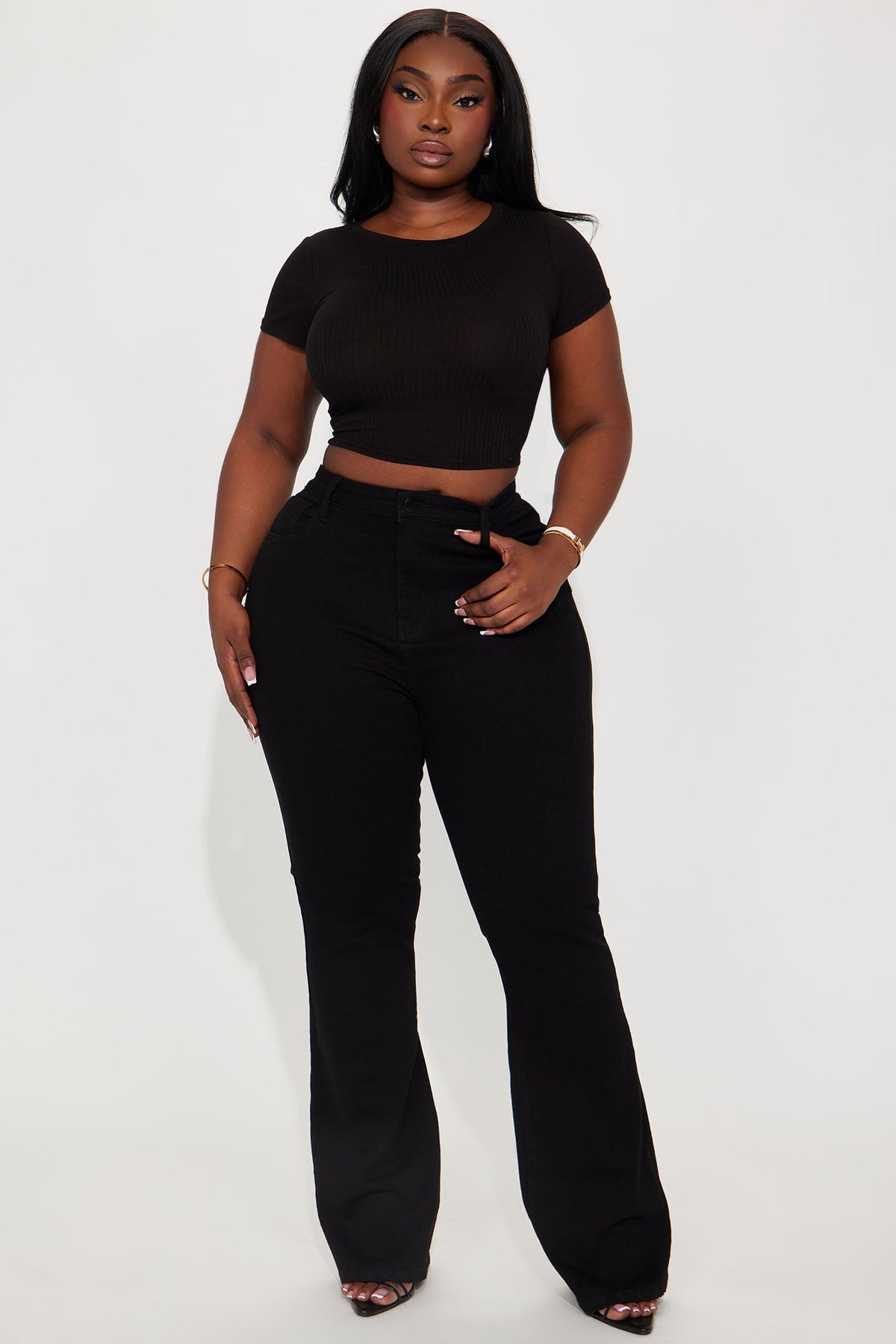 Toledo Sculpting Stretch Bootcut Jeans - Black