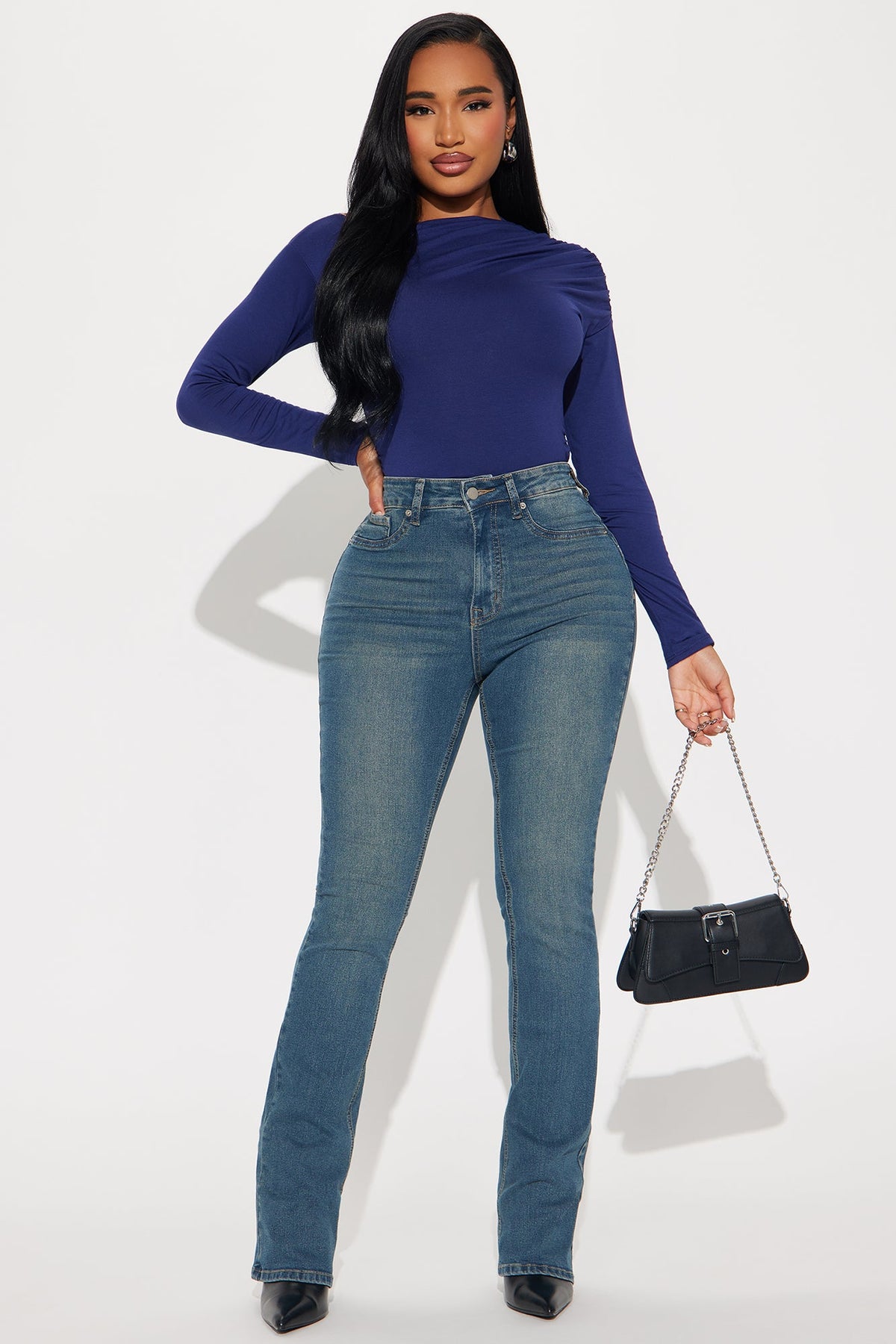 Tucson Booty Lifting Stretch Bootcut Jeans - Dark Wash
