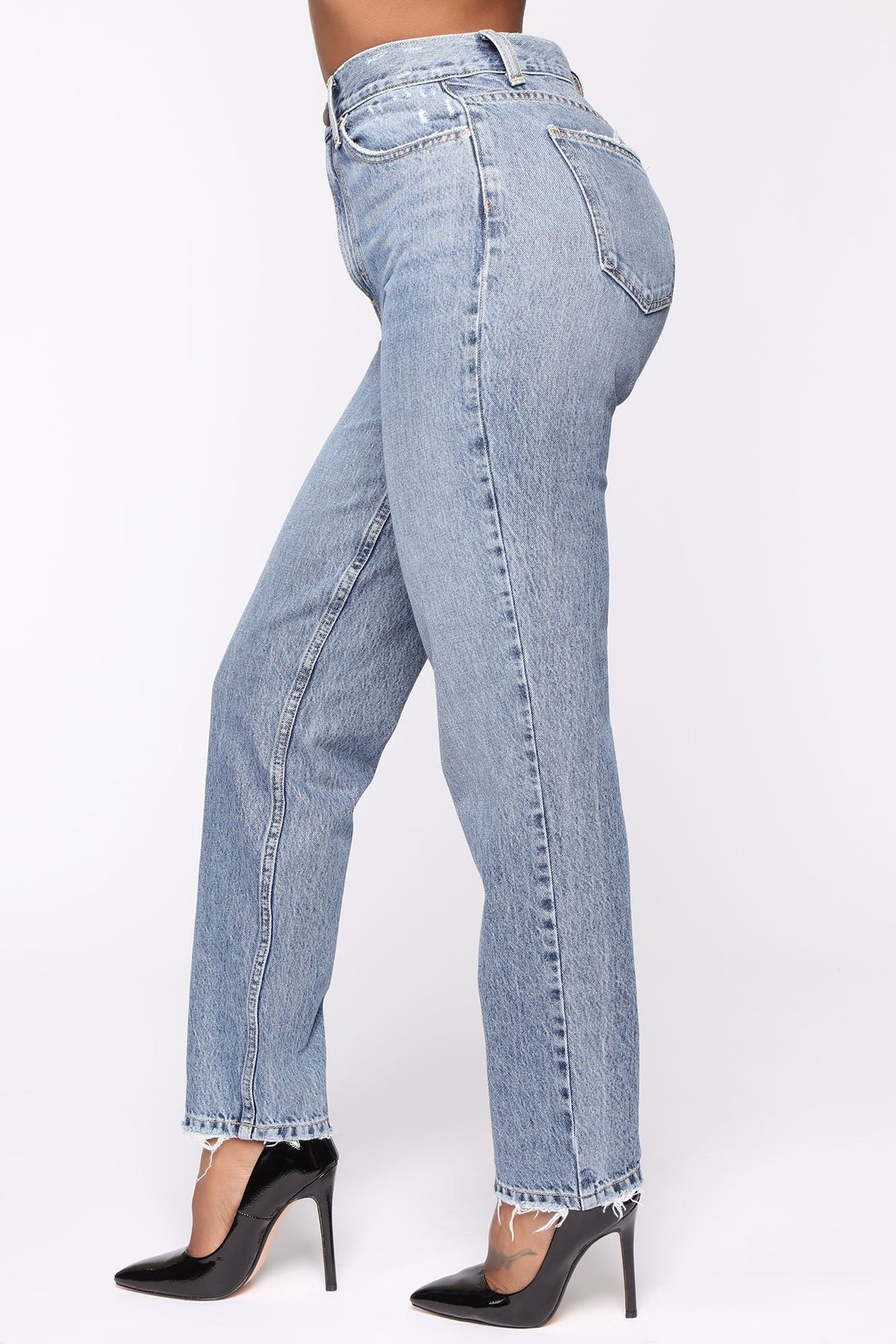 Very Special High Rise Mom Jeans - Medium Wash