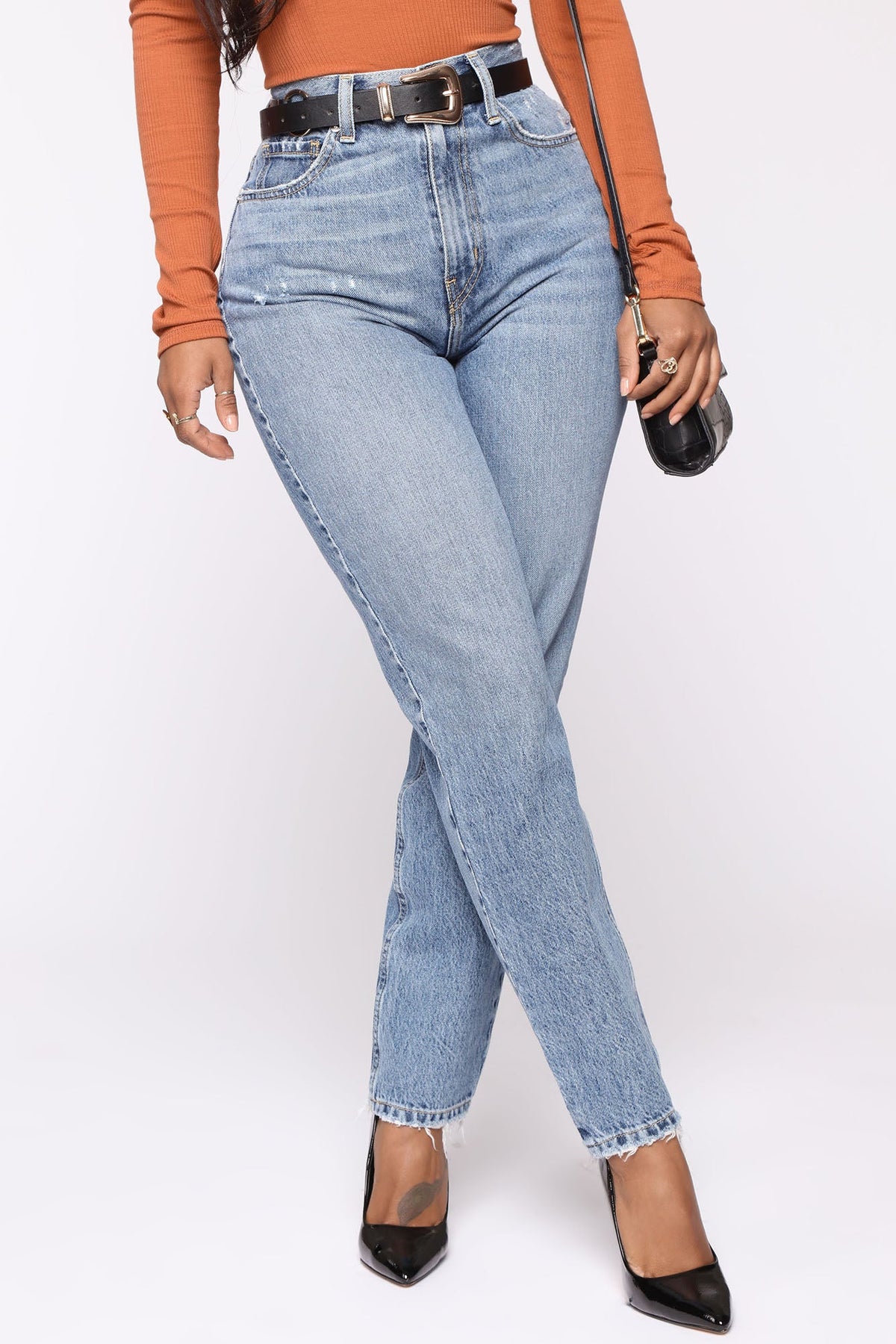 Very Special High Rise Mom Jeans - Medium Wash