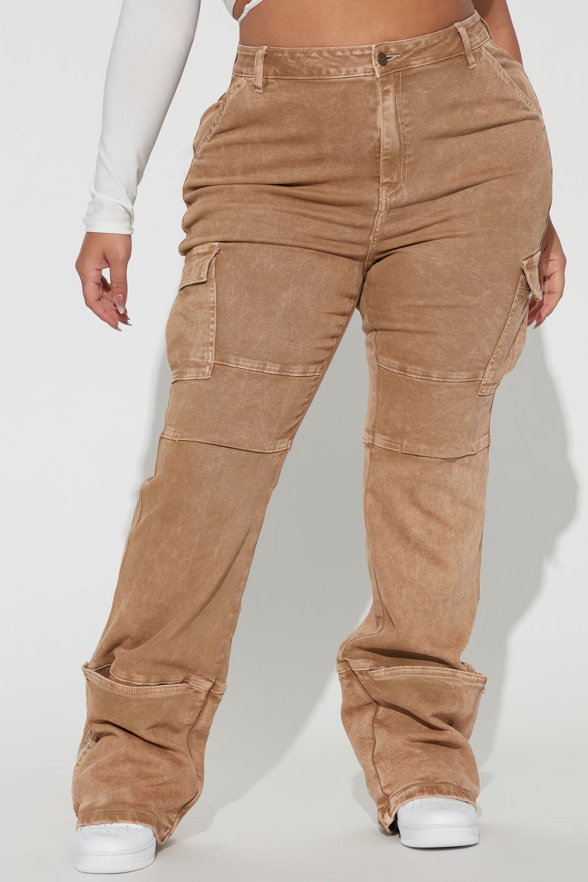 Camden Cargo Utility Jeans - Tan